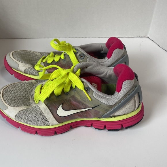 Nike lunar glide 2 gray and pink womens 6.5 tennis shoes sneakers - Picture 3 of 11